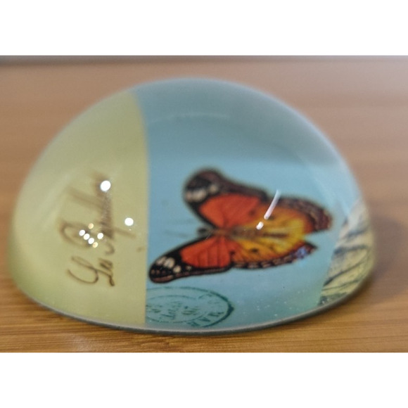 Home Essentials Round Decorative Butterfly Paperweight - Picture 8 of 11